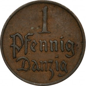 Free city of Danzig, 1 pfennig 1926