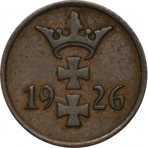 Free city of Danzig, 1 pfennig 1926