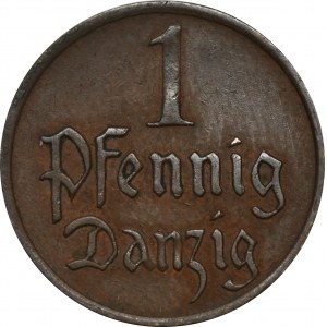 Free city of Danzig, 1 pfennig 1926