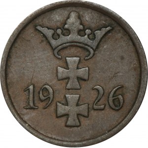 Free city of Danzig, 1 pfennig 1926