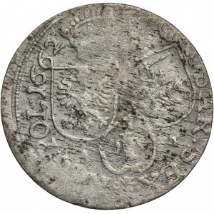 John II Casimir, 6 Groschen Krakau 1662 AT - RARE