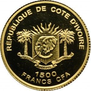 Ivory Coast, 1500 Francs CFA 2007 - Frédéric Chopin