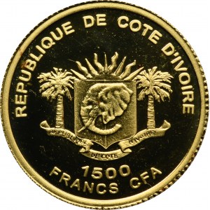 Côte d'Ivoire, 1.500 CFA-Francs 2007 - Frederic Chopin