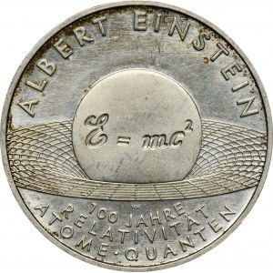 Niemcy, 10 Euro Hamburg 2005 J - 100. rocznica Teorii Względności Alberta Einsteina