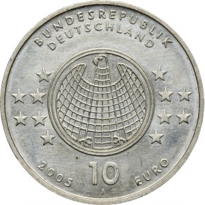 Deutschland, 10 Euro Hamburg 2005 J - 100. Jahrestag der Relativitätstheorie von Albert Einstein