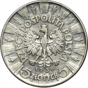 Piłsudski, 5 złotych 1936