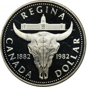 Kanada, Elisabeth II, 1 Dollar Ottawa 1982 - Regina