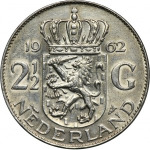 Netherlands, Juliana, 2 1/2 Gulden Utrecht 1961