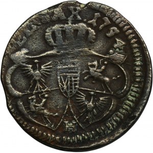 Augustus III of Poland, Groschen Guben 1754 H - RARE