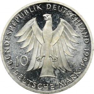 Germany, 10 Marek Karlsruhe 1994 G - 250th birth anniversary of Johan Gottfried Herder