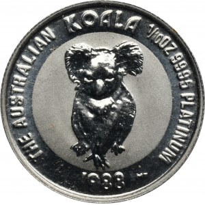 Australien, Elizabeth II, 15 Dollar 1988 Koala - PLATINUM, 1/10 oz.