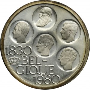 Belgia, Baldwin I, 500 Franków 1980 - 150. rocznica niepodległości Belgii