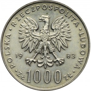 1,000 zloty 1983 John Paul II