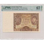 100 złotych 1932 - Ser. AE. - bez dodatkowych znw. - PMG 67 EPQ