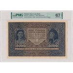 5,000 marks 1920 - III Series A - PMG 67 EPQ