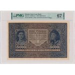 5.000 marek 1920 - III Serja A - PMG 67 EPQ