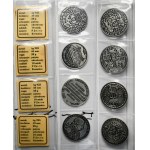 COMPLETE, COPIES of Parchimovich's Polish Thalers (32 pieces) - SILVER, autographed