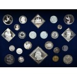 COMPLETE, OFFICIAL COPY, Polish proof coins of the interwar period (24 pcs.) - SILVER, autographed