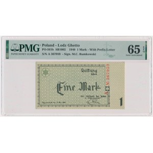 1 Mark 1940 - A - 6 digit series - PMG 65 EPQ