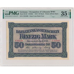Kaunas, 50 Mark 1918 - C - PMG 35 EPQ