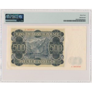 500 Zloty 1940 - B - PMG 64