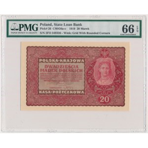 20 marek 1919 - II Serja FO - PMG 66 EPQ