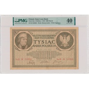 1,000 marks 1919 - 2x Ser.B - PMG 40