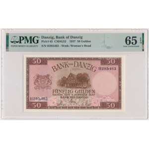 Danzig, 50 Gulden 1937 - H - PMG 65 EPQ