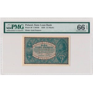 1/2 Mark 1920 - PMG 66 EPQ