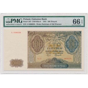 100 złotych 1941 - A - PMG 66 EPQ