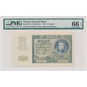 5 złotych 1941 - AE - PMG 66 EPQ