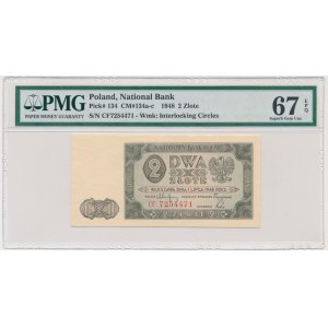 2 Gold 1948 - CF - PMG 67 EPQ