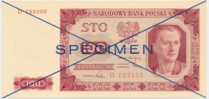 100 złotych 1948 - WZÓR - D -