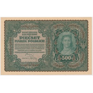 500 marks 1919 - 1st Series BF -.