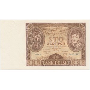 100 Gold 1934 - Ser. C.D. - without additional znw. -
