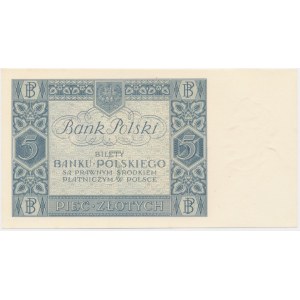 5 Gold 1930 - Ser.BH. -