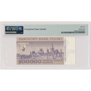 200.000 złotych 1989 - A - PMG 66 EPQ - poszukiwana seria