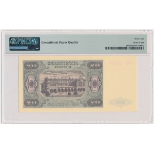 20 gold 1948 - HM 98... - plasticized paper - PMG 64 EPQ