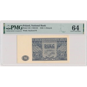 5 Gold 1946 - PMG 64