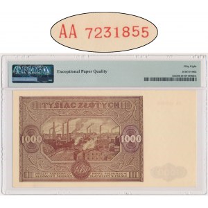 1,000 Gold 1946 - AA - PMG 58 EPQ