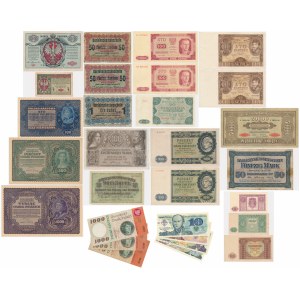 Set, mix of Polish banknotes (29 pieces).