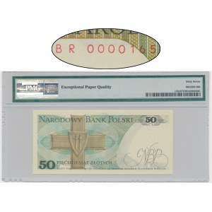 50 złotych 1975 - BR 0000165 - PMG 67 EPQ - niski numer