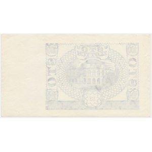 50 złotych 1940 - czarnodruk na papierze PWPW - awers czysty -
