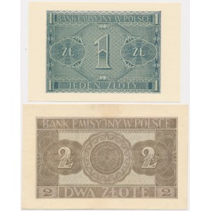 Satz, 1-2 Gold 1941 (2 Stück)