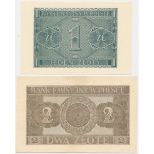 Set, 1-2 gold 1941 (2 pieces).