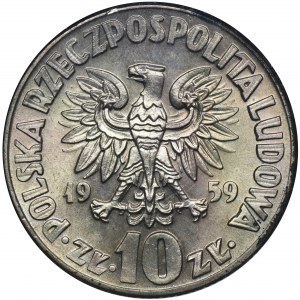 10 złotych 1959 Kopernik - GCN MS70