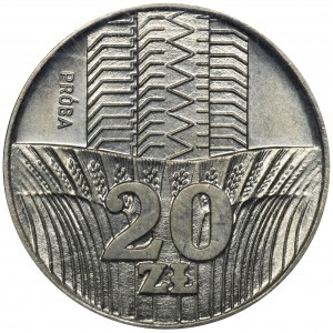 PRÓBA, 20 złotych 1973 Wieżowiec i kłosy