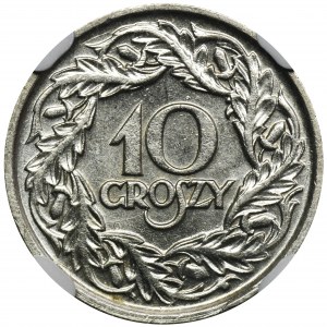 10 groszy 1923 - NGC MS63