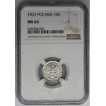 10 Pfennige 1923 - NGC MS63