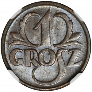 1 Pfennig 1927 - NGC MS64 BN